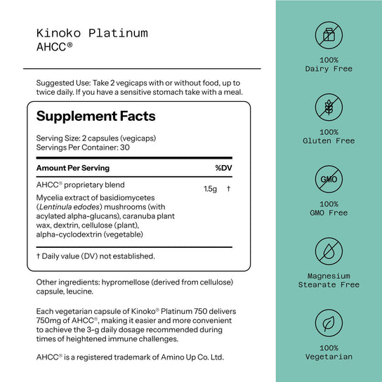 AHCC® - Kinoko® Platinum